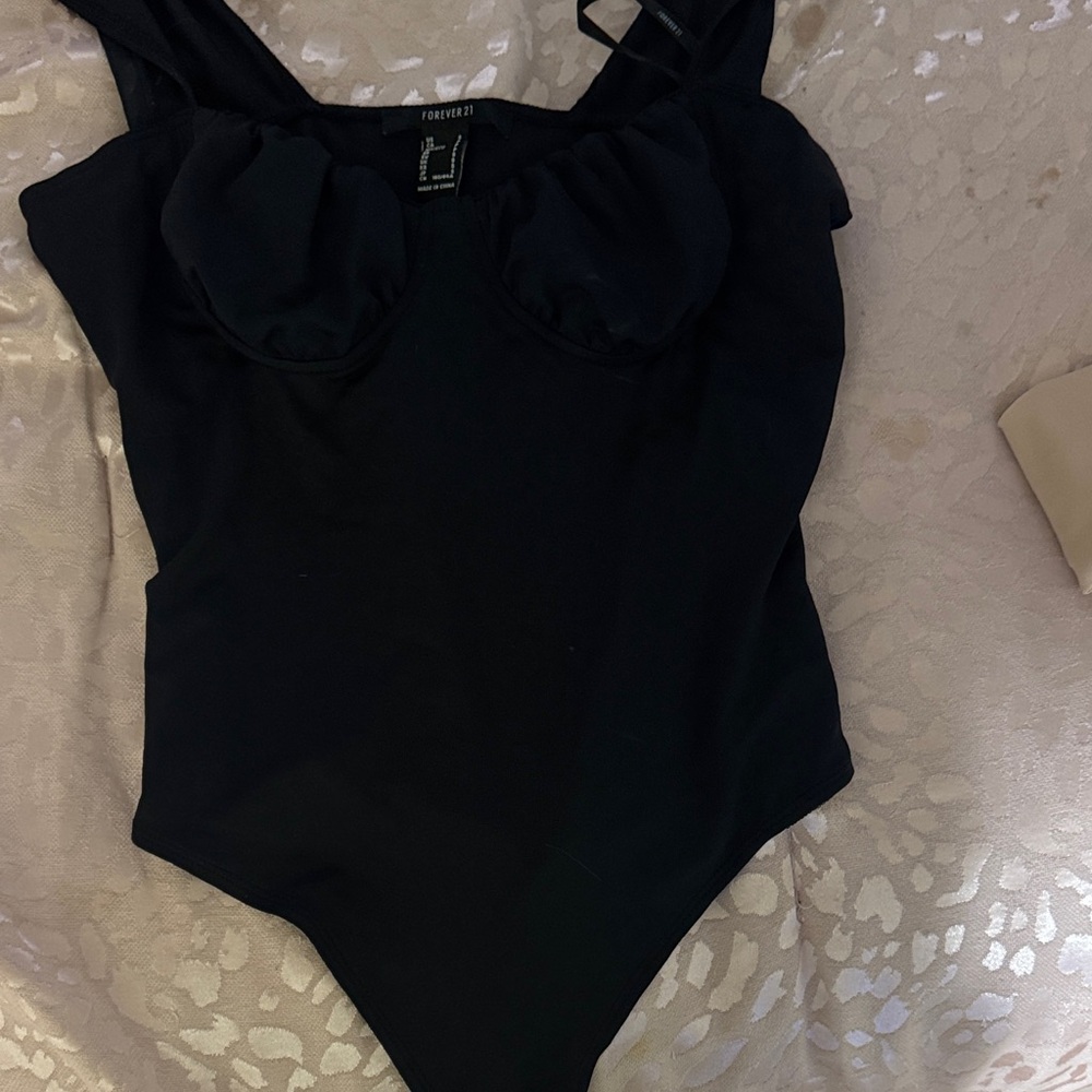 Forever 21 Kids Classic Black Bodysuit